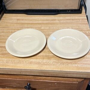 Fiesta Salad Plate retired Ivory 2 Plates